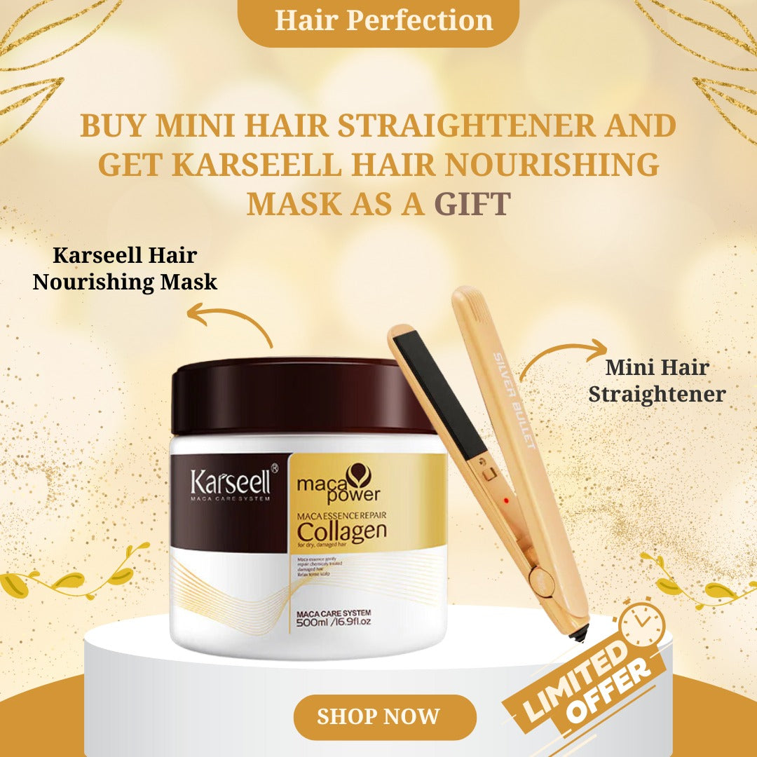 Buy Mini Straightener & Get one Karseell Hair Mask