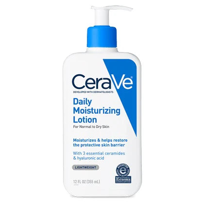 Cerave Daily Moisturing Lotion Normal To Dry Skin 256ml(Oil-free moisturizer with hyaluronic acid)